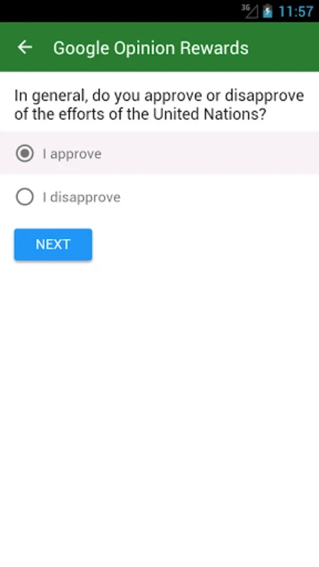 Google Opinion Rewards — skærmbillede 1