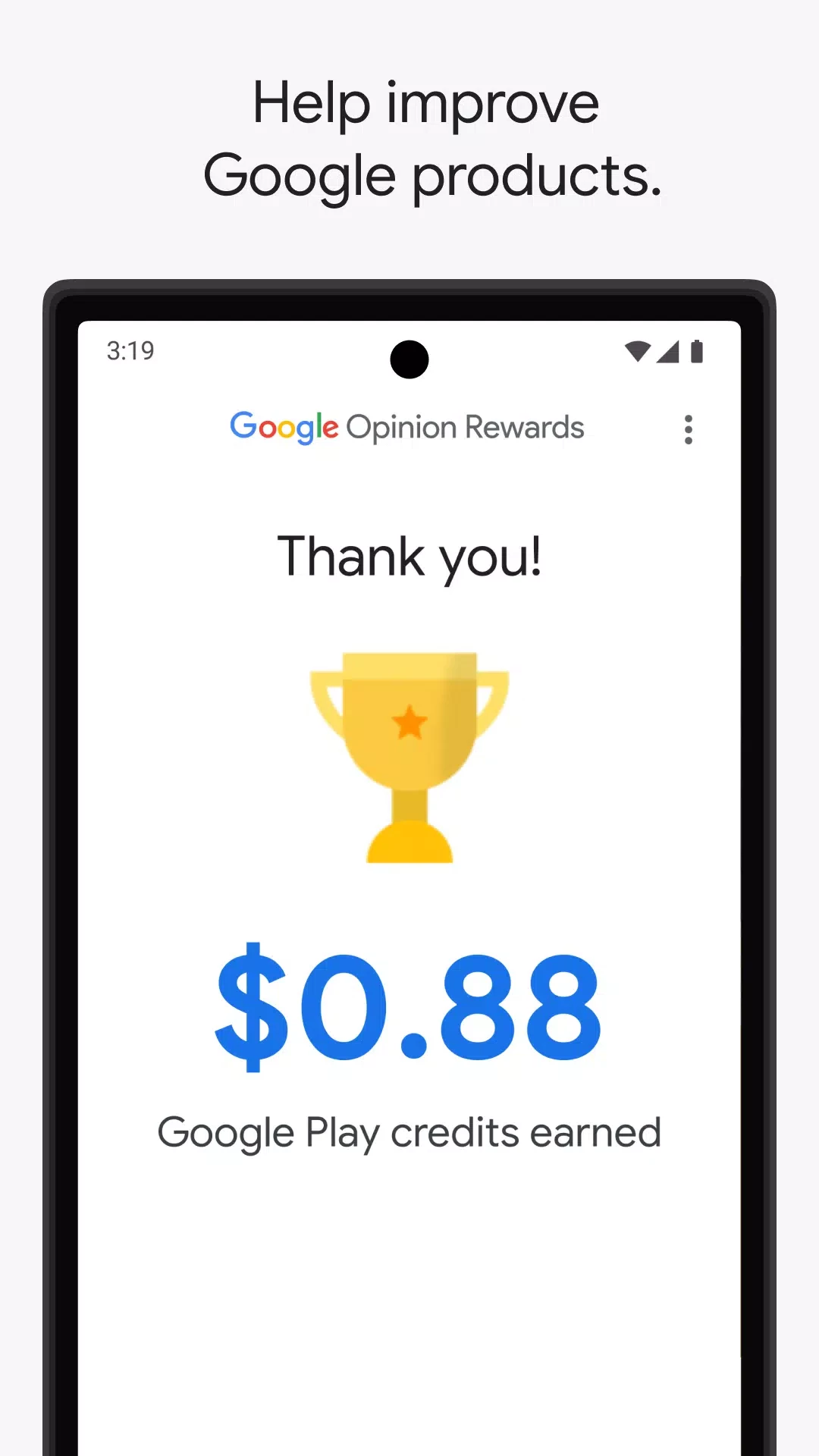 Google Opinion Rewards — skærmbillede 5